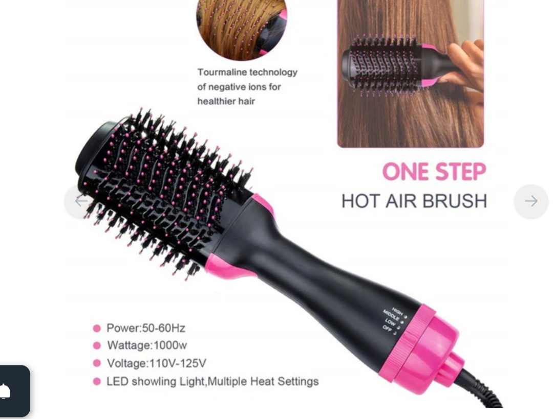 One Step Hot Air Brush (Dryer + Straightener)